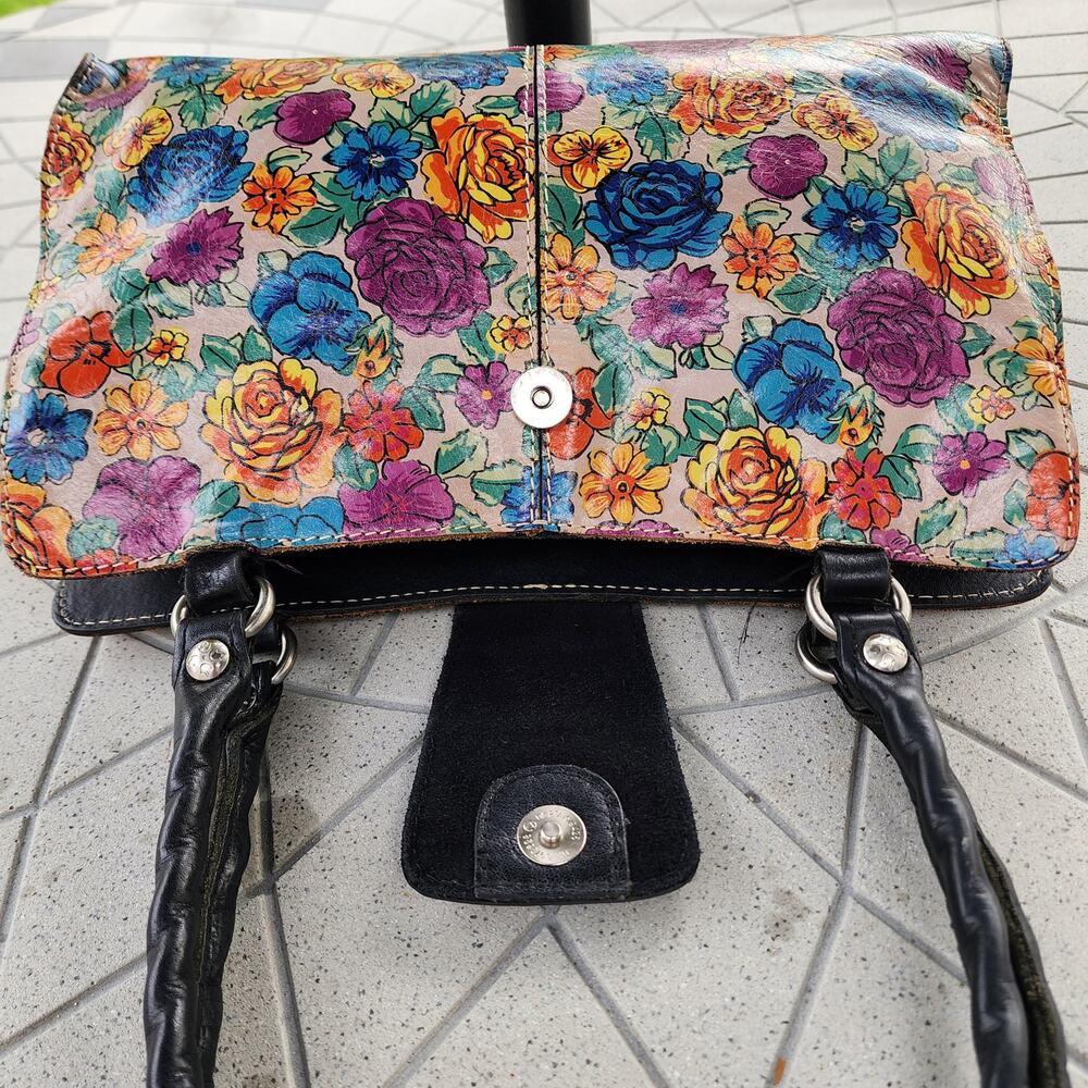 Vintage Patricia Nash Rienzo Floral Spanish Villa Shoulder Bag - Picture 6 of 12